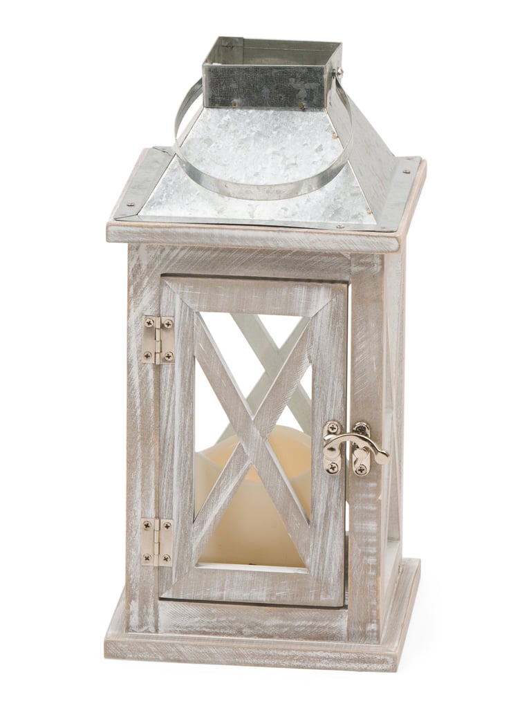 Wood Led Lantern