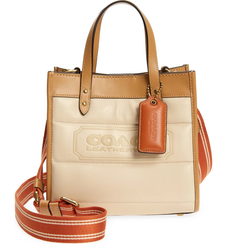 A Designer Score: Coach Quilted Colorblock Badge Leather Tote