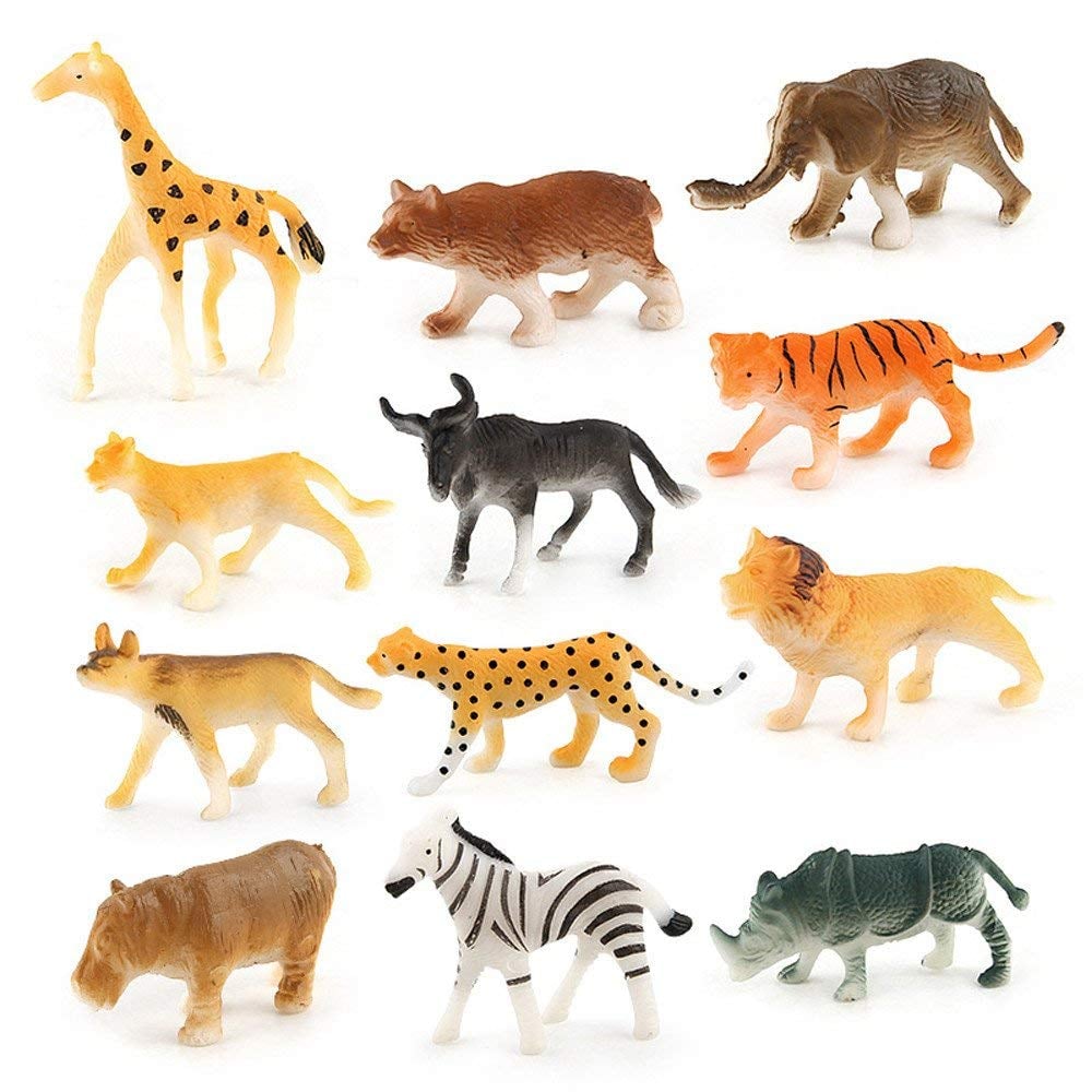 Plastic Mini Wild Animals