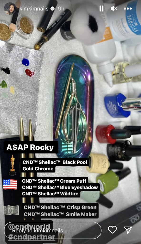 A$AP Rocky的奥斯卡指甲是给蕾哈娜的