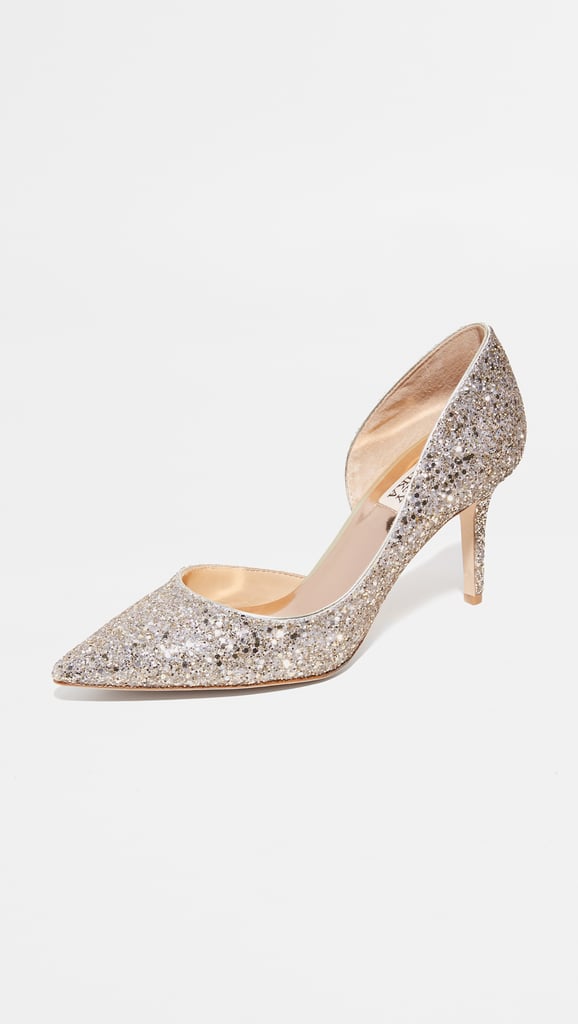Badgley Mischka Daisy Glitter Pumps