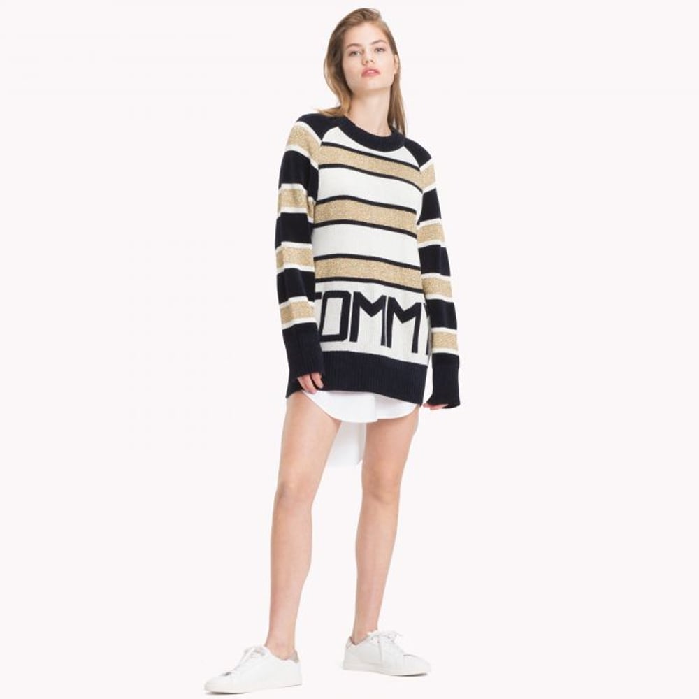 tommy icons mock neck sweater