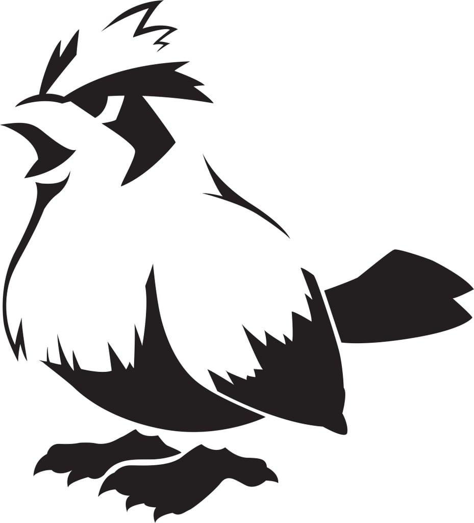 Pumpkin-Carving Stencil: Pidgey