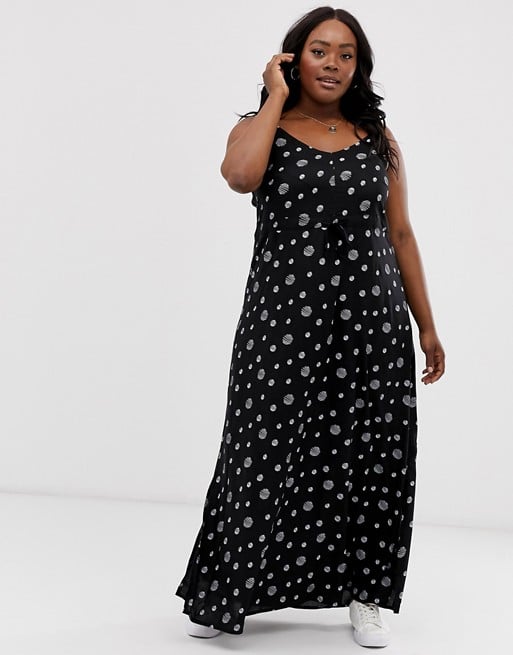 Junarose Polka-Dot Maxi Dress