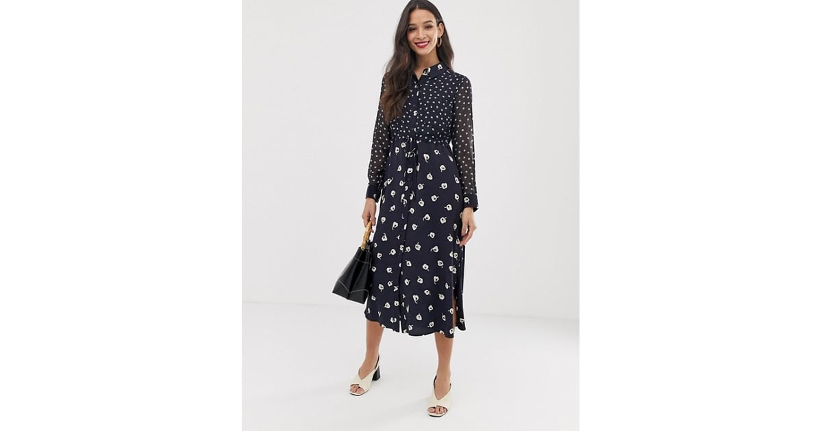 french connection midi shirt dress
