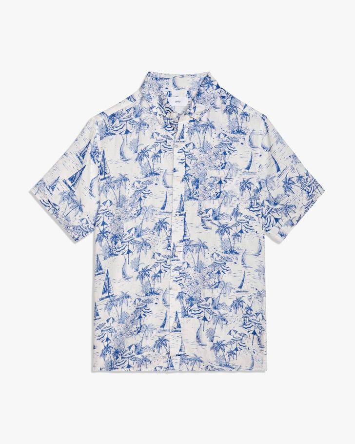 Onia Jack Linen Shirt | John B's Beach Day Button-Up Shirt in Outer ...