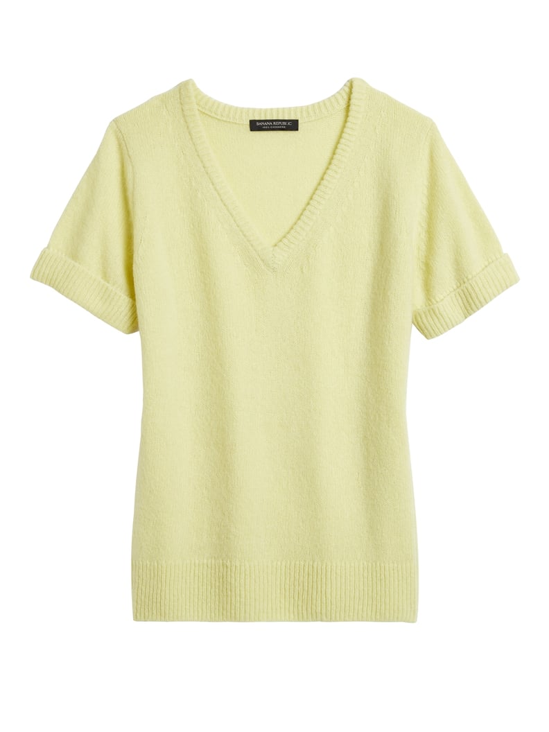 Banana Republic Cashmere Short-Sleeve Sweater