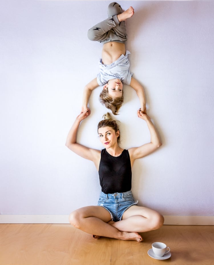 Defying Gravity Family Photo Shoot