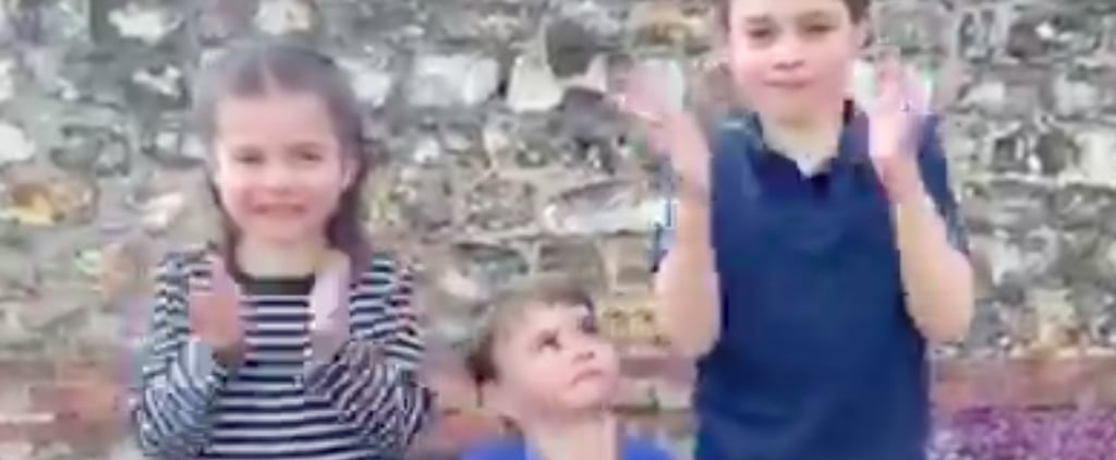 George, Charlotte, and Louis Clap For Coronavirus Volunteers