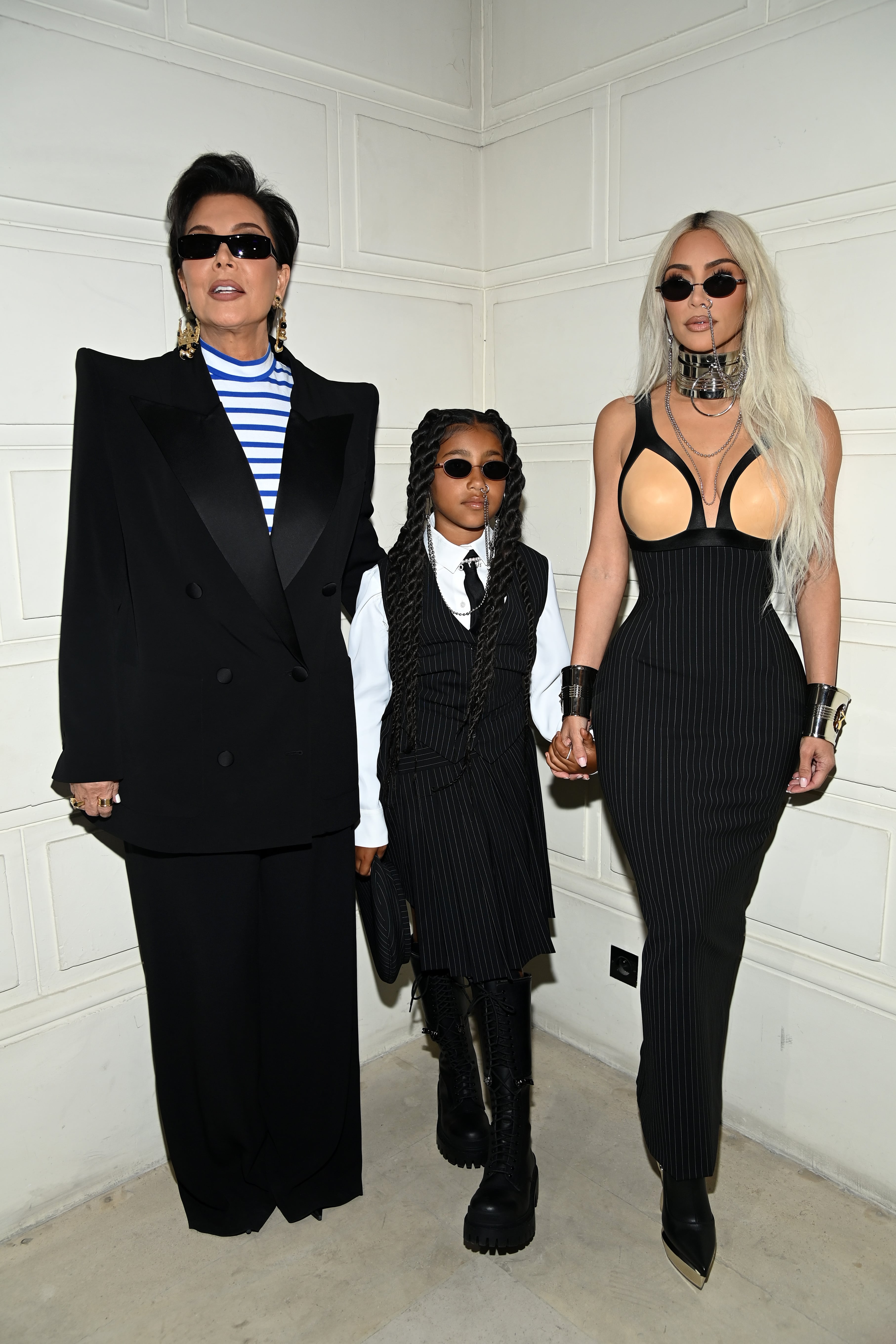 Kim Kardashian and Khloe, Kourtney and Kylie dress up as Kris Jenner to  celebrate her 67th birthday