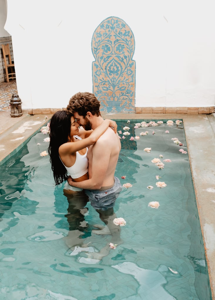 Sexy Moroccan Pool Couples Photo Shoot