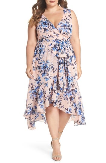 Eliza J Floral Chiffon Dress