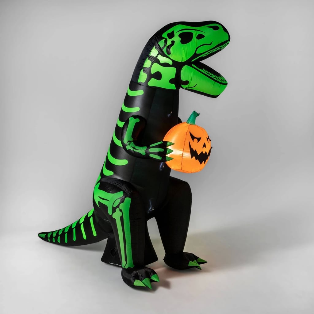 LED Green Dinosaur Inflatable Halloween Decoration