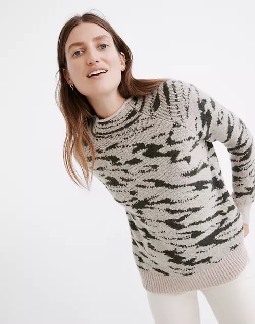 A Cozy Sweater: Madewell Thornton Mockneck Pullover Sweater