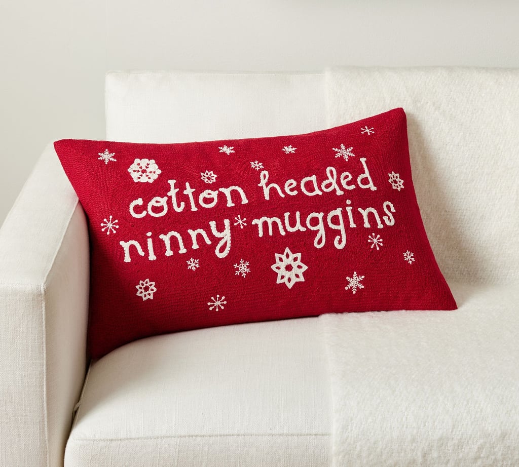 Pottery Barn Elf Cotton Headed Ninny Muggins Lumbar Pillow Cover