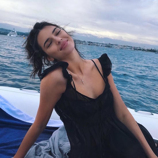 Kendall Jenner Sheer Black Cover-Up July 2018