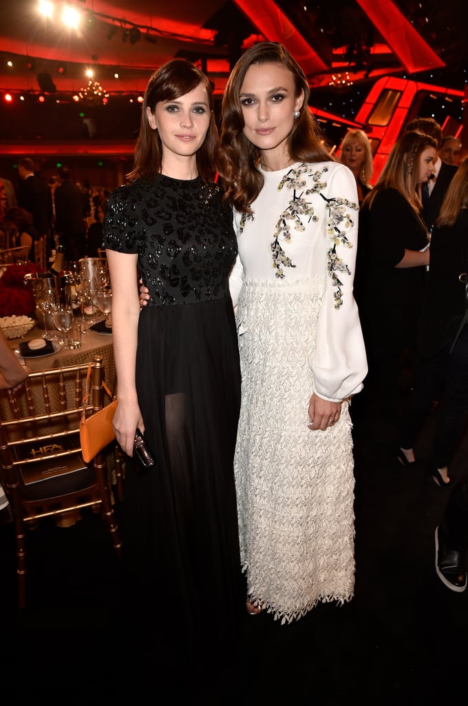 Keira also took photos with Felicity Jones.