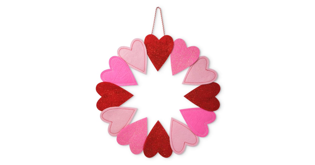 Felt Heart Wreath | Cheap Valentine's Day Products at ...