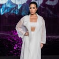 Demi Lovato Sits Front Row in a White Bra and Sheer Jacket