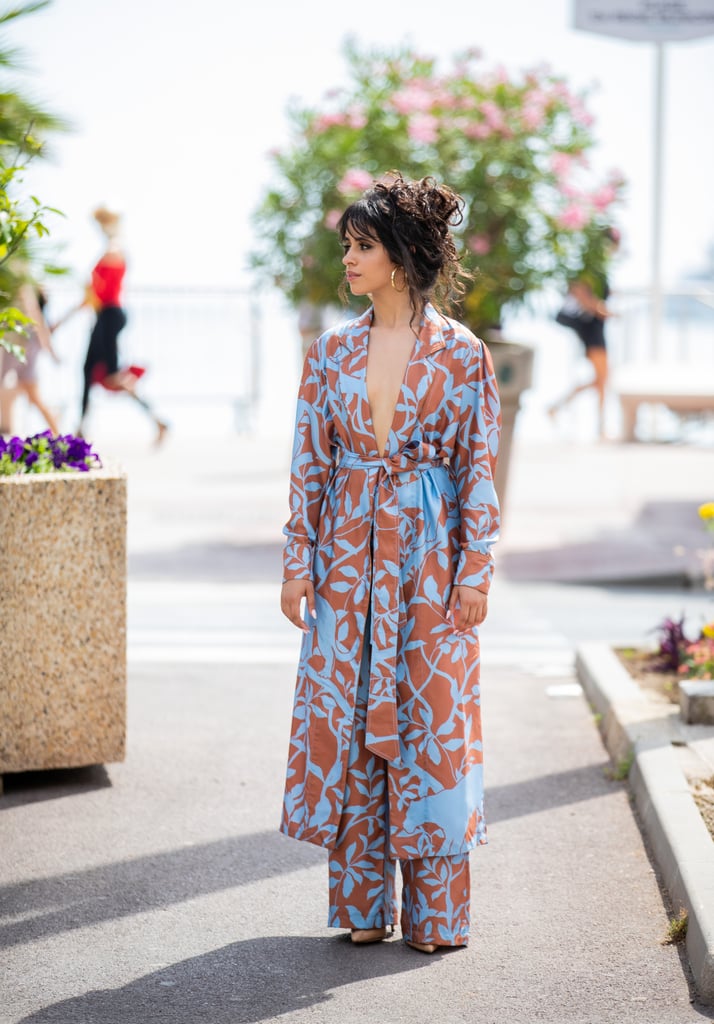 Camila Cabello Blue and Brown Outfit at Cannes Lions 2019