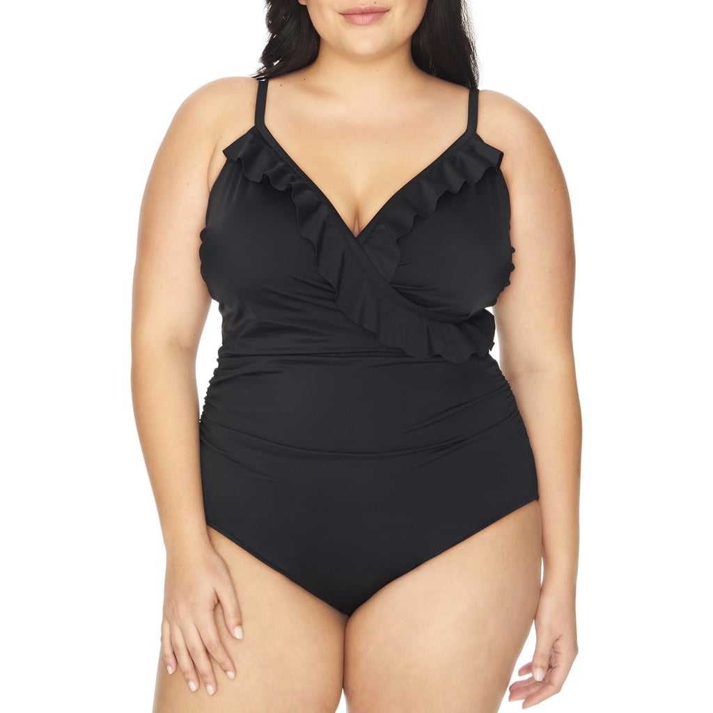 Time and Tru Ruffle One-Piece Swimsuit