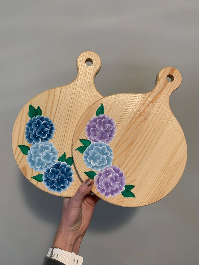 Custom Hydrangea Cheese Boards