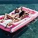 Pink Convertible Pool Float With Wine Cooler