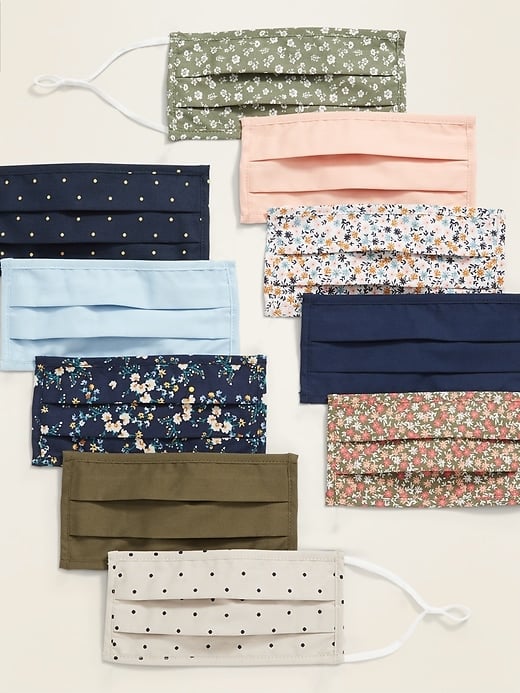 Old Navy Variety 10-Pack of Triple-Layer Cloth Pleated Face Masks for Adults