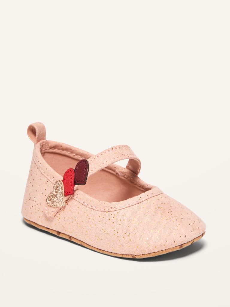 Old Navy Unisex Valentine's Faux-Suede Ballet Flats For Baby