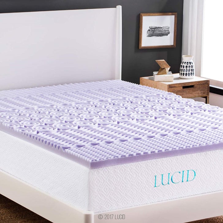 LUCID 2Inch 5Zone Lavender Memory Foam Mattress Topper Amazon