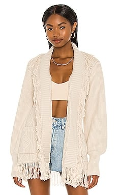 Jonathan Simkhai Fisherman Knit Fringe Cardigan