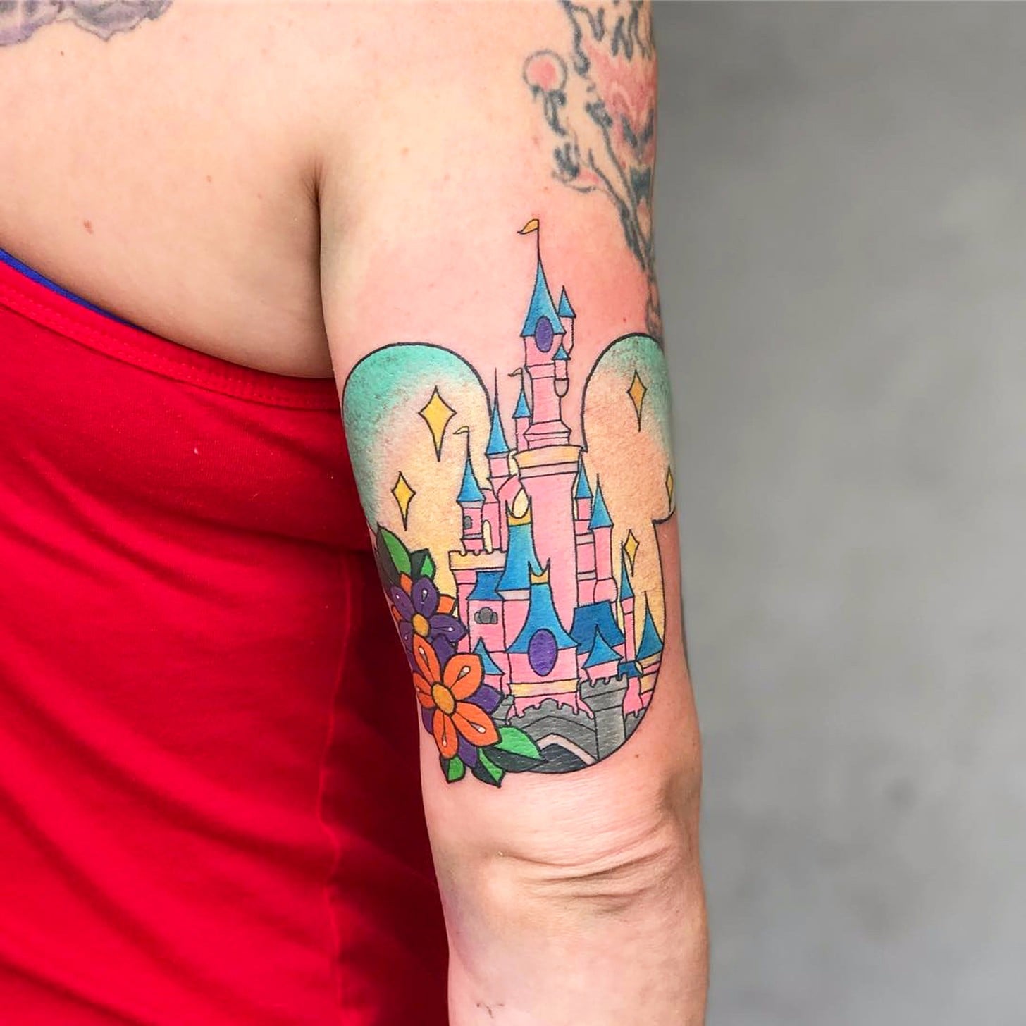 2 Disney Castle Temporary Tattoos Smashtat  Etsy