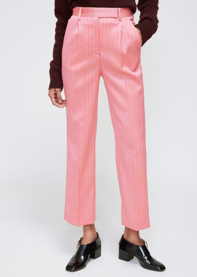 Aalto Pink Stripe Tailored Grandpa Trousers