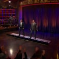 James Corden and Sean Hayes Get a Workout While Performing "Sorry" on a Giant Piano