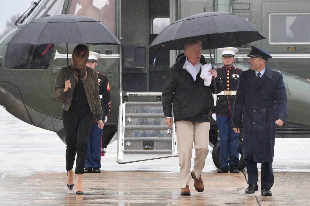 Melania Trump Wears Heels to Texas For Hurricane Harvey