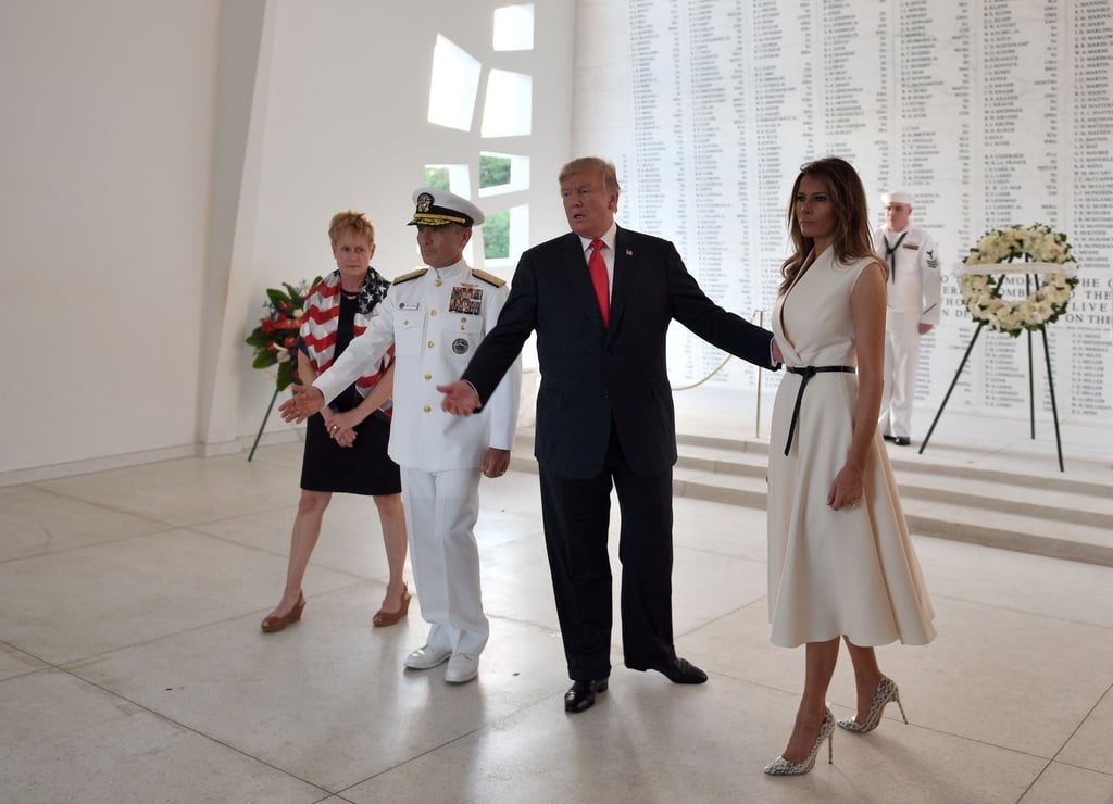 Melania Trump's Snakeskin Manolo Blahnik Heels