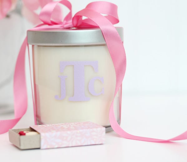 Monogrammed Candles