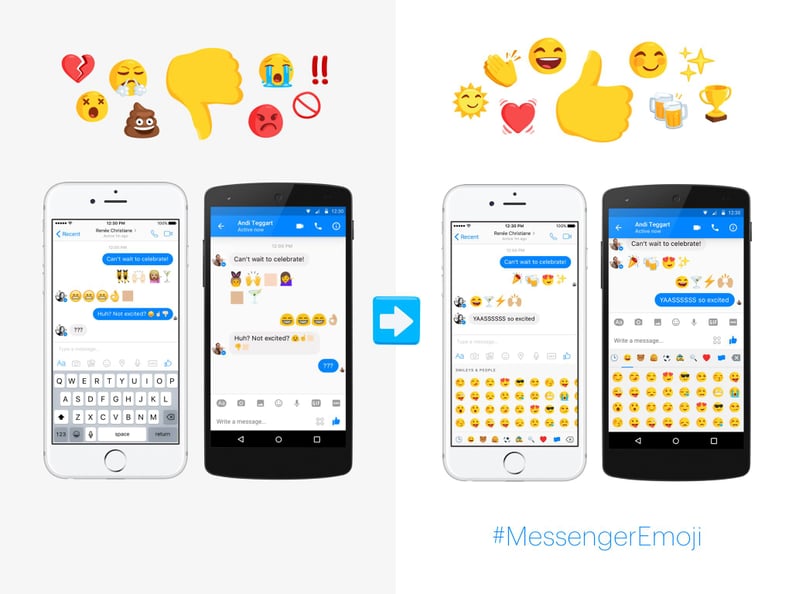 Whether you're on iOS or Android, the emoji look the same.