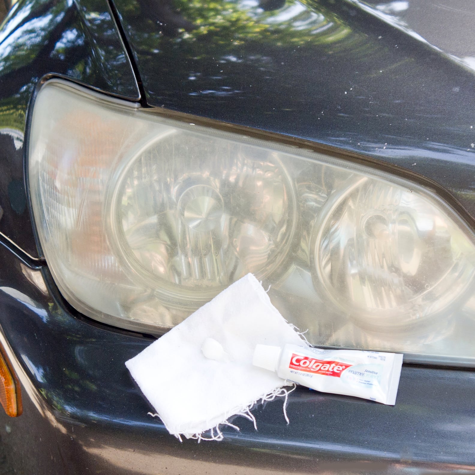 Clean Headlights With Toothpaste POPSUGAR Smart Living