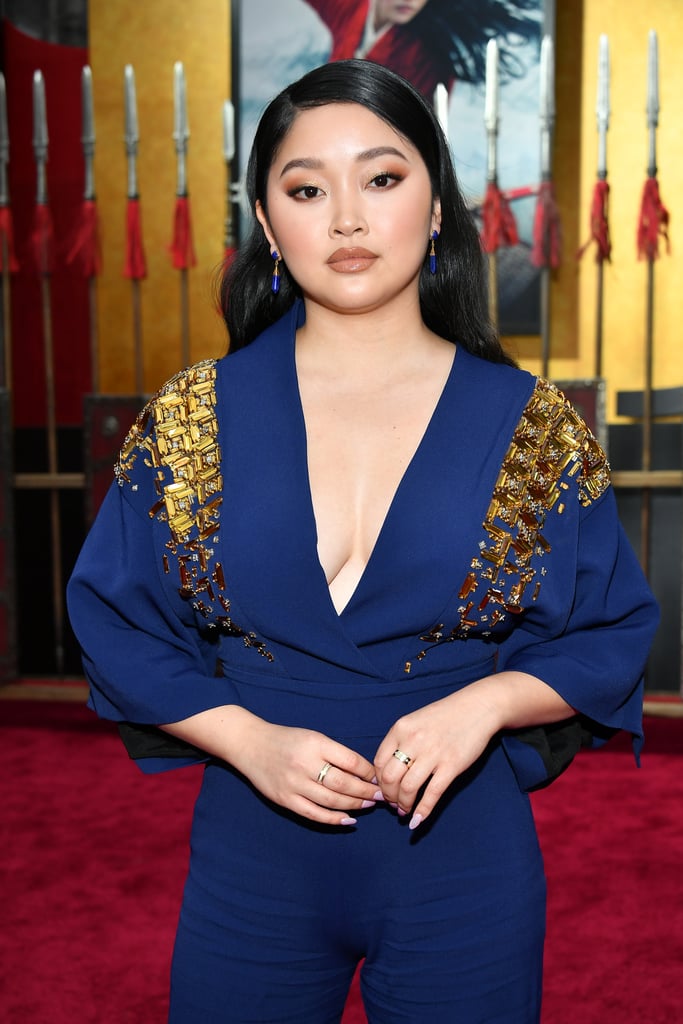 Lana Condor's Antonio Berardi Jumpsuit at the Mulan Premiere