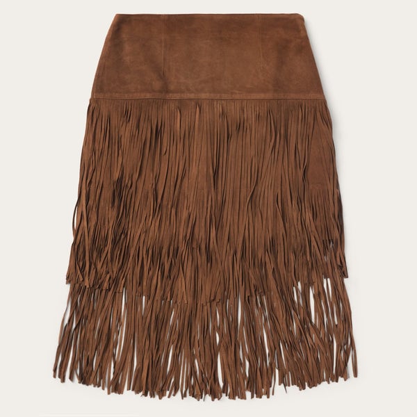 Stetson Suede Fringe Skirt