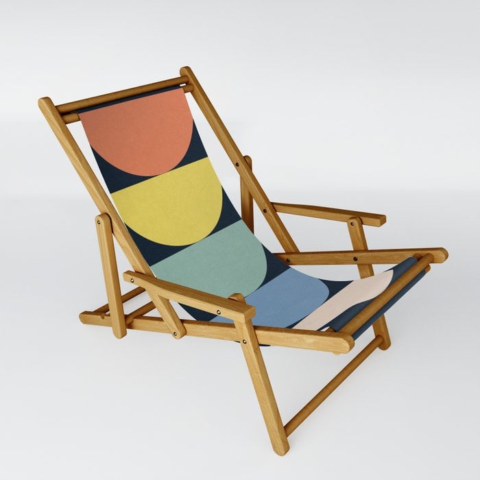 Abstract Flower Palettes Sling Chair by alisagal