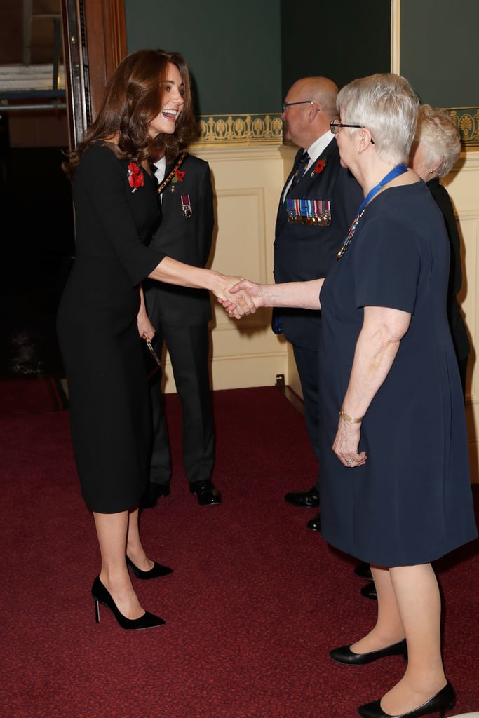 Kate Middleton Black Roland Mouret Dress November 2018