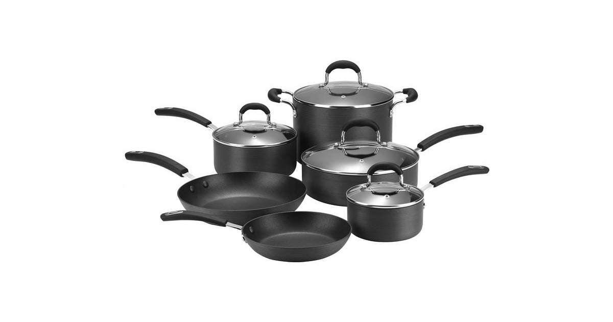 JCPenney Cooks 10pc Classic Hard Anodized Nonstick Cookware Set