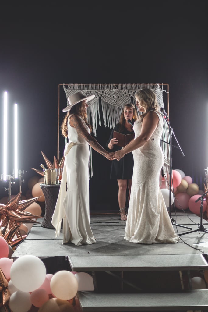 Couple's Socially Distanced Wedding at a Drive-In Theater