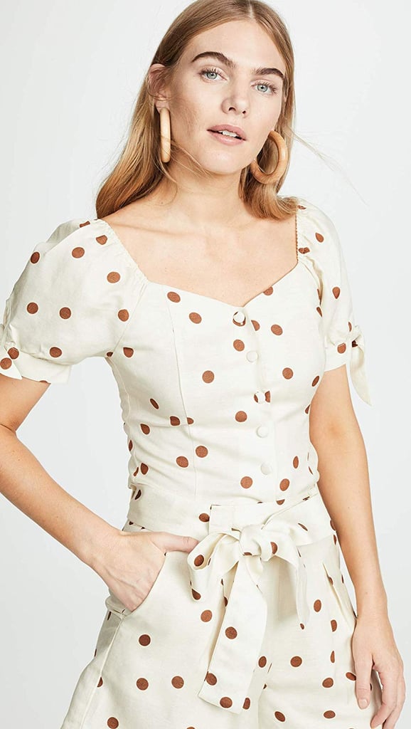 Moon River Polka-Dot Blouse