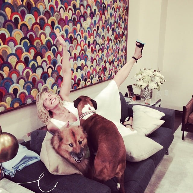Chelsea Handler kicked back on her couch after her final episode of Chelsea Lately.
Source: Instagram user chelseahandler