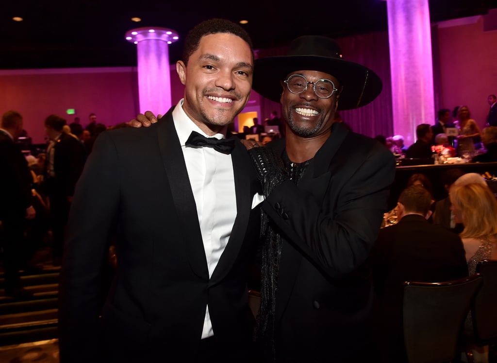 Trevor Noah and Billy Porter at Clive Davis's 2020 Pre-Grammy Gala in LA