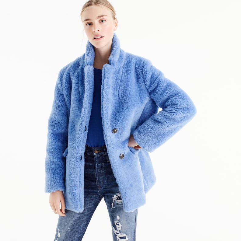 J.Crew The Teddy Coat in Plush Fleece