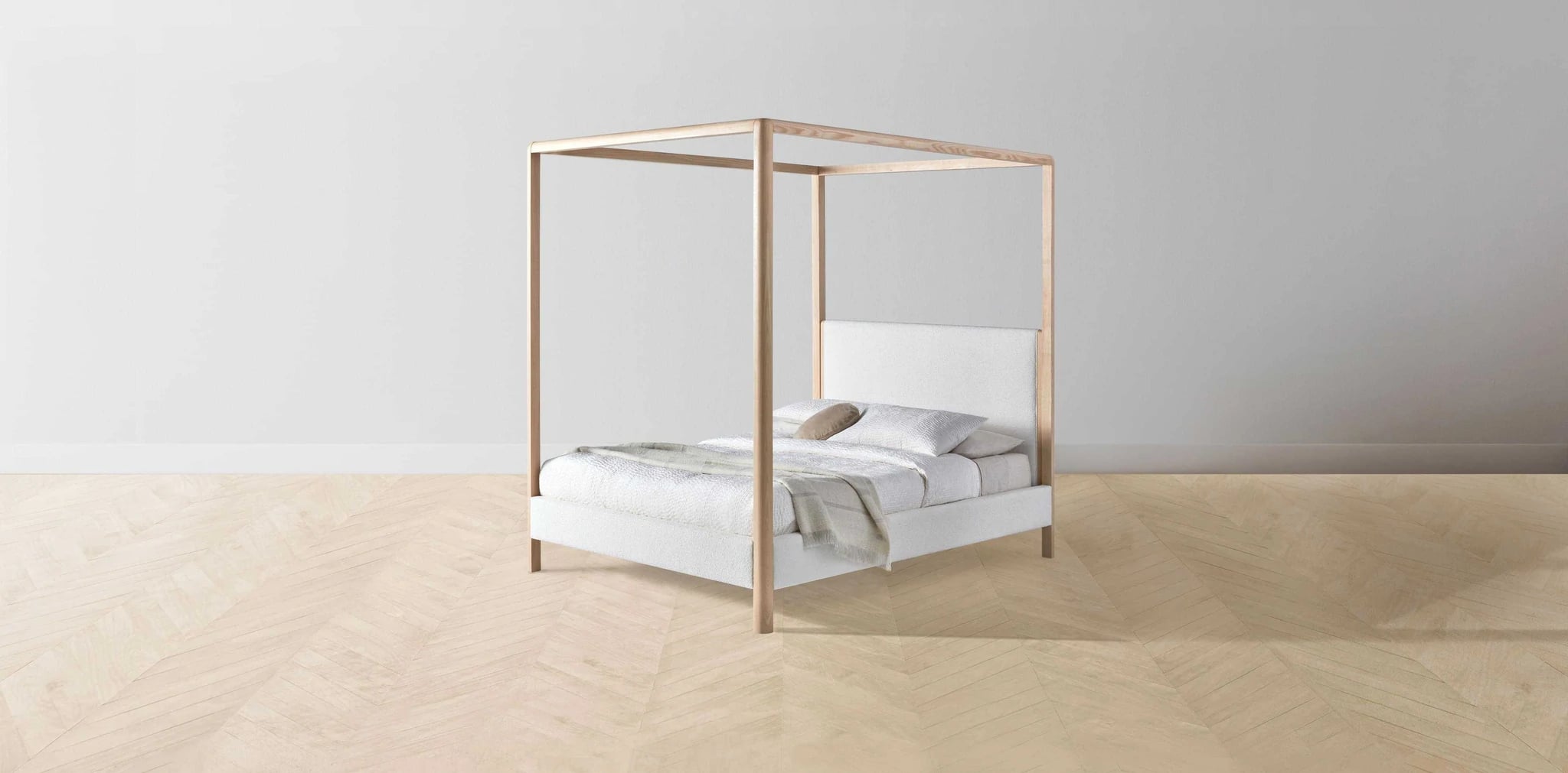 Odessa shearling canopy deals bed